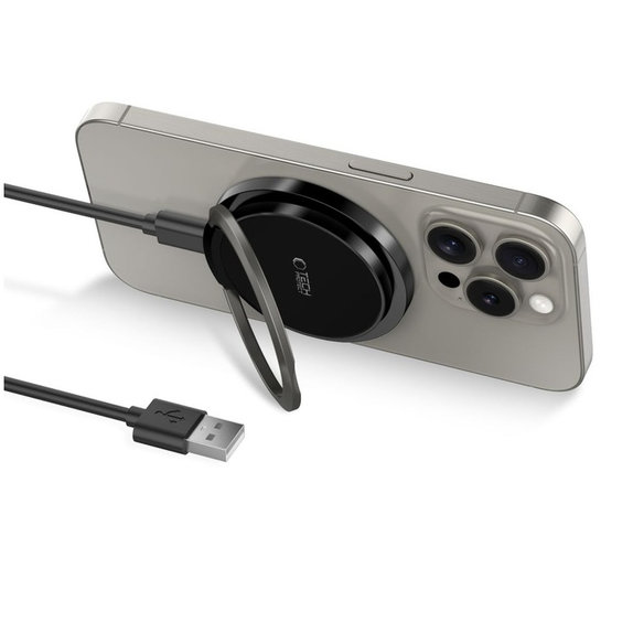 Caricatore wireless QI15W-A33 Magnetic MagSafe, nera, Tech-Protect