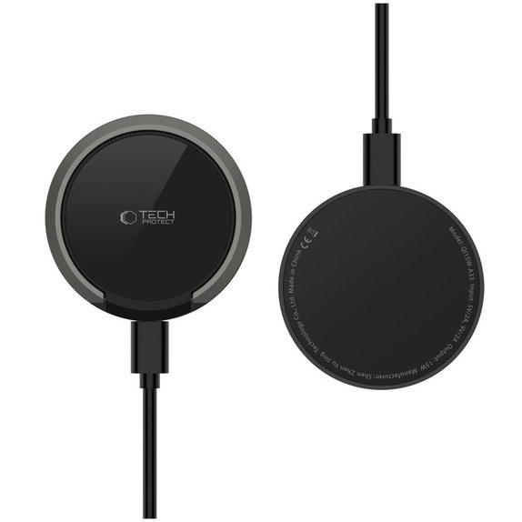 Caricatore wireless QI15W-A33 Magnetic MagSafe, nera, Tech-Protect