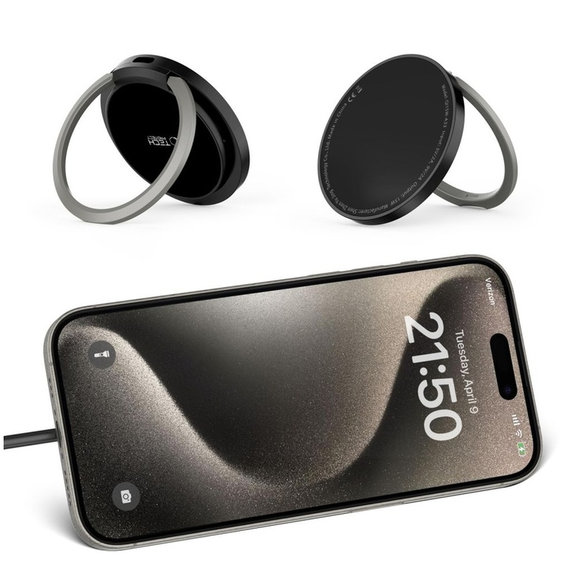 Caricatore wireless QI15W-A33 Magnetic MagSafe, nera, Tech-Protect