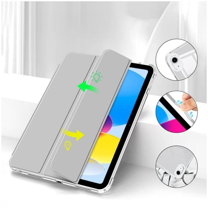 Custodia Sc Pen Hybrid per iPad 10.9" 10 / 2022 / 11" 11 / 2025, grigia, Tech-Protect