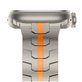 Cinturino Stainless Line per Apple Watch 8 / 9 / 10 / 11 / SE / Ultra (44 / 45 / 46 / 49 mm), Titanium/Orange, Tech-Protect