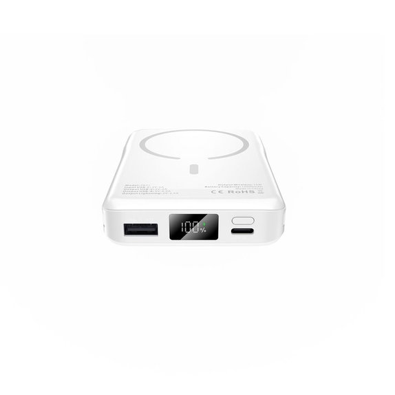 Power bank PB31 Lifemag MagSafe 10000mAh, bianca, Tech-Protect
