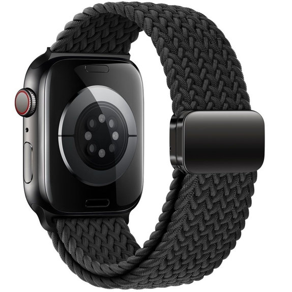 Cinturino Nylonmag per Apple Watch 8 / 9 / 10 / 11 / SE / Ultra (44 / 45 / 46 / 49 mm), nera, Tech-Protect