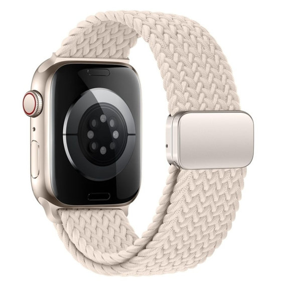 Cinturino Nylonmag per Apple Watch 8 / 9 / 10 / 11 / SE (40 / 41 / 42 mm), Natural Titanium, Tech-Protect