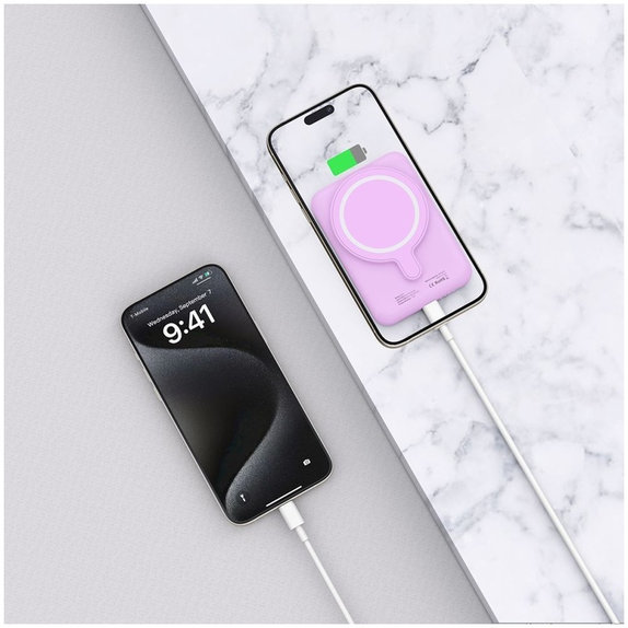 Power bank PB10 Lifemag MagSafe 5000mAh, Lilac, Tech-Protect
