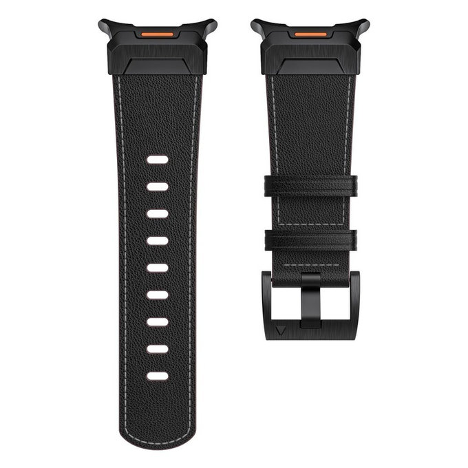 Cinturino Delta Pro per Samsung Watch Ultra 1 / 2 2024-2026 (47 mm) Leather, nera, Tech-Protect
