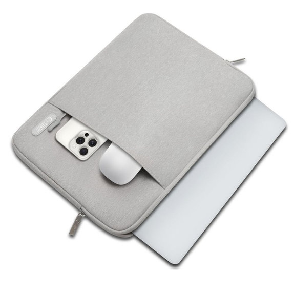 Custodia per laptop Sleevy 13-14, Crayon Grey, Tech-Protect