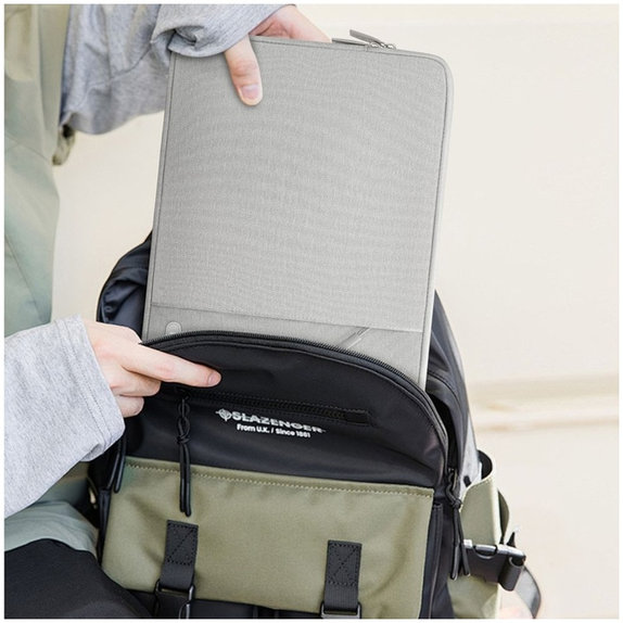 Custodia per laptop Sleevy 13-14, Crayon Grey, Tech-Protect