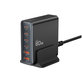 Caricatore da parete DC80W-GAN 6-PORT PD 80W / QC3.0, nera, Tech-Protect