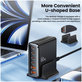 Caricatore da parete DC80W-GAN 6-PORT PD 80W / QC3.0, nera, Tech-Protect