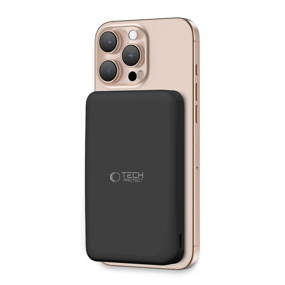 Power bank PB24 Lifemag Qi2 MagSafe 10000mAh, nera, Tech-Protect