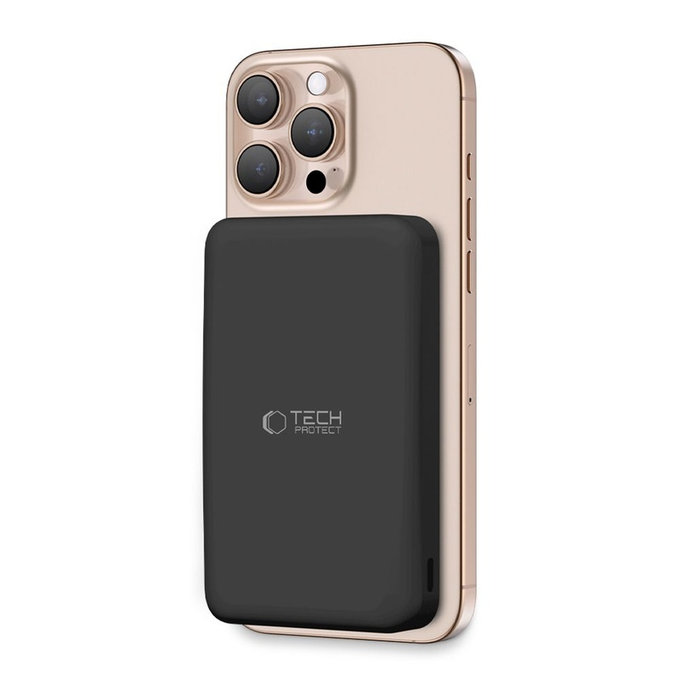 Power bank PB24 Lifemag Qi2 MagSafe 10000mAh, nera, Tech-Protect