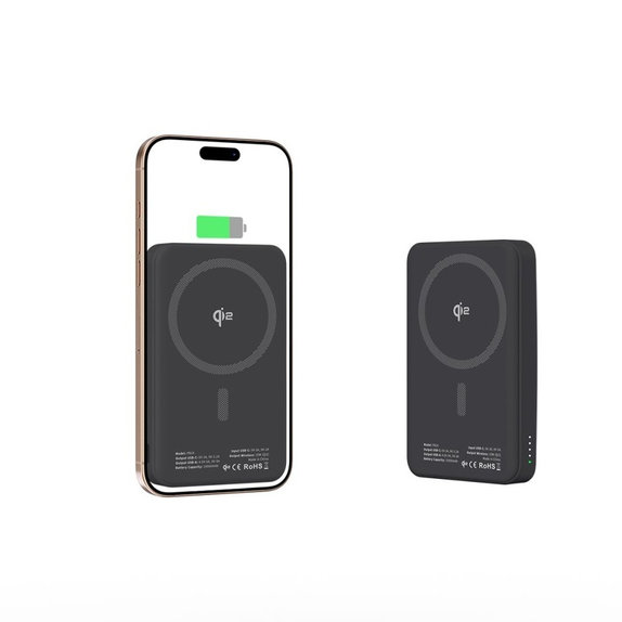 Power bank PB24 Lifemag Qi2 MagSafe 10000mAh, nera, Tech-Protect