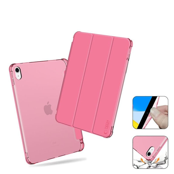Custodia Sc Pen Hybrid per iPad 10.9" 10 / 2022 / 11" 11 / 2025, Crystal Magenta, Tech-Protect