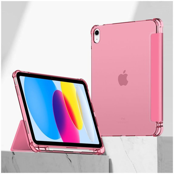 Custodia Sc Pen Hybrid per iPad 10.9" 10 / 2022 / 11" 11 / 2025, Crystal Magenta, Tech-Protect