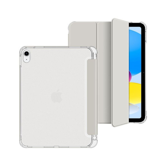 Custodia Sc Pen Hybrid per iPad 10.9" 10 / 2022 / 11" 11 / 2025, Crystal Silver, Tech-Protect
