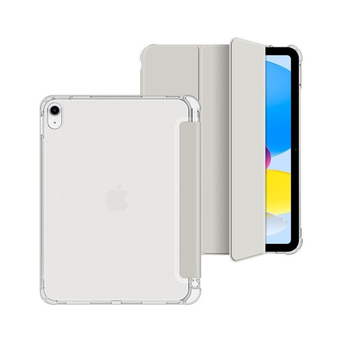 Custodia Sc Pen Hybrid per iPad 10.9" 10 / 2022 / 11" 11 / 2025, Crystal Silver, Tech-Protect