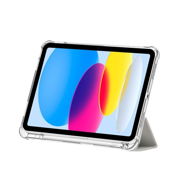 Custodia Sc Pen Hybrid per iPad 10.9" 10 / 2022 / 11" 11 / 2025, Crystal Silver, Tech-Protect