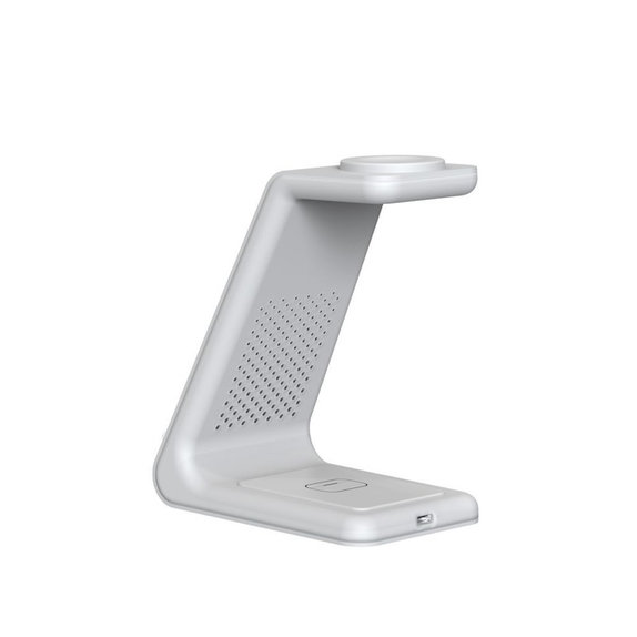 Caricatore wireless QI15W-A36 3IN1 for Apple, bianca, Tech-Protect
