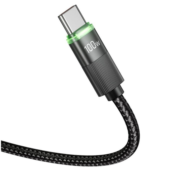 Cavo UB20T Ultraboost USB-C Cable PD 100W / 5A 180CM, nera, Tech-Protect