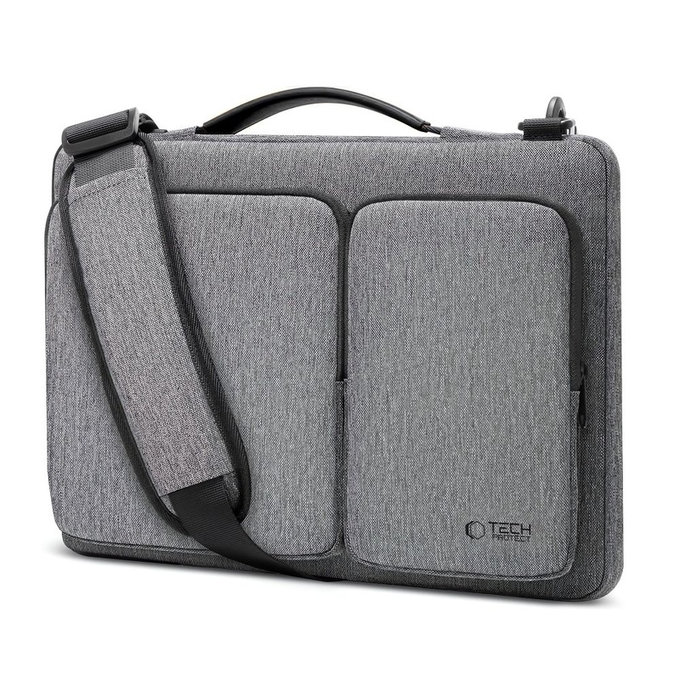 Custodia per laptop Defender Bag 13-14, Crayon Grey, Tech-Protect