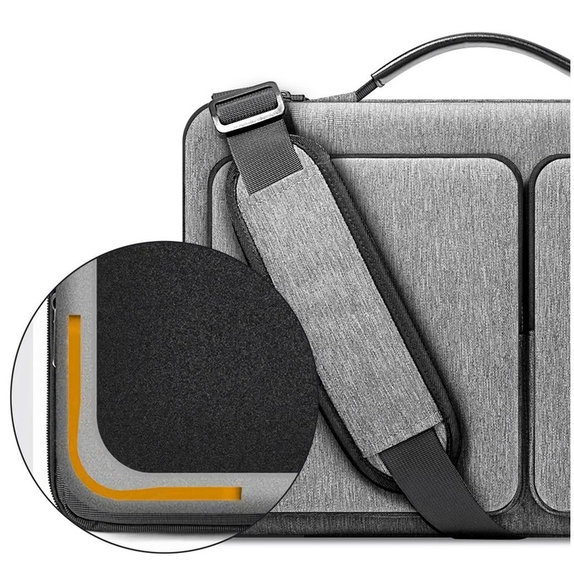 Custodia per laptop Defender Bag 13-14, Crayon Grey, Tech-Protect
