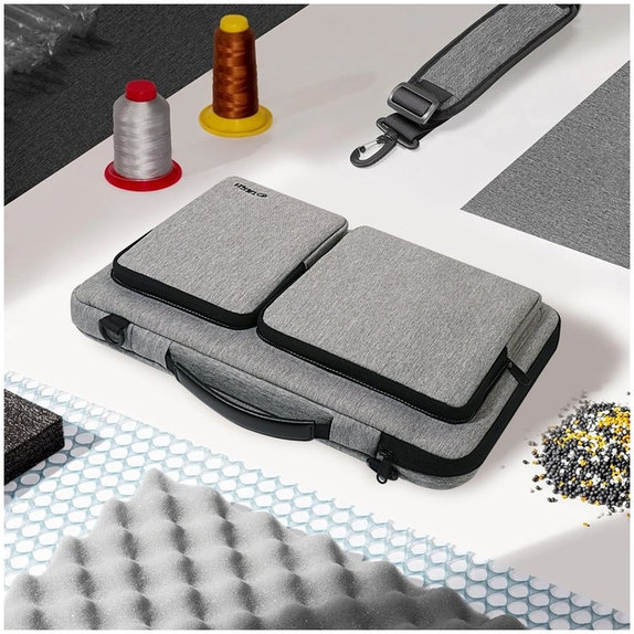 Custodia per laptop Defender Bag 13-14, Crayon Grey, Tech-Protect