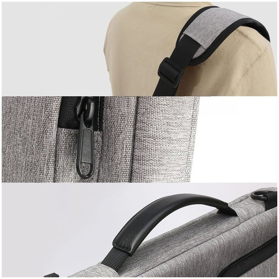Custodia per laptop Defender Bag 13-14, Crayon Grey, Tech-Protect