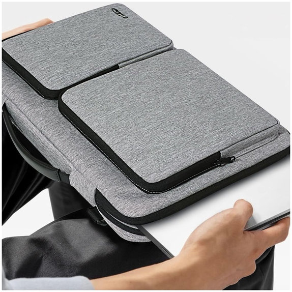 Custodia per laptop Defender Bag 13-14, Crayon Grey, Tech-Protect