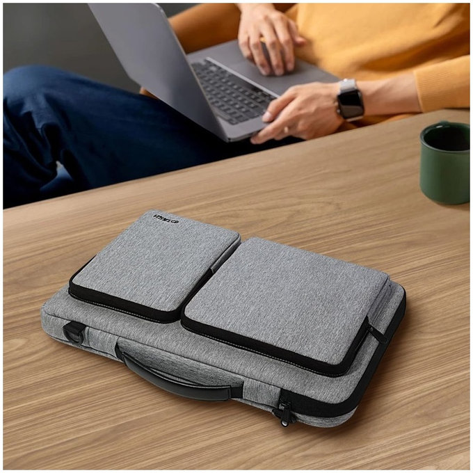 Custodia per laptop Defender Bag 13-14, Crayon Grey, Tech-Protect