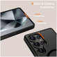 Cover MagMat MagSafe per Galaxy S25 Ultra, Matte Black, Tech-Protect