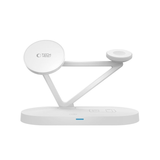 Caricatore wireless QI15W-A41 3IN1 Magnetic MagSafe, bianca, Tech-Protect