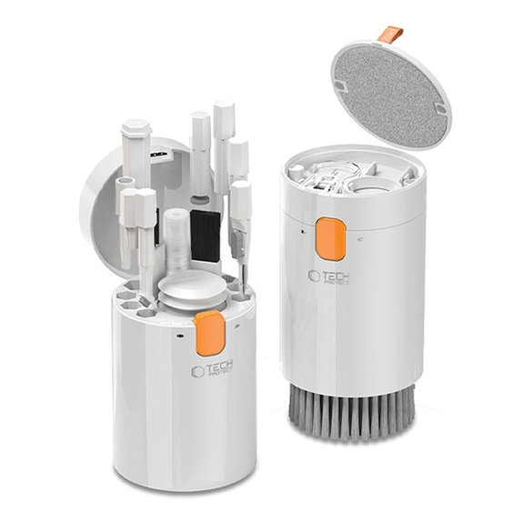 Kit di pulizia CS01 20 in 1 per dispositivi elettronici, bianco, Tech-Protect