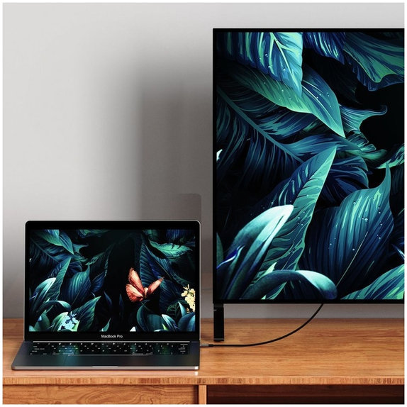 Cavo Ultraboost Cable USB-C / HDMI 2.0 4K 60Hz 180cm, nera, Tech-Protect