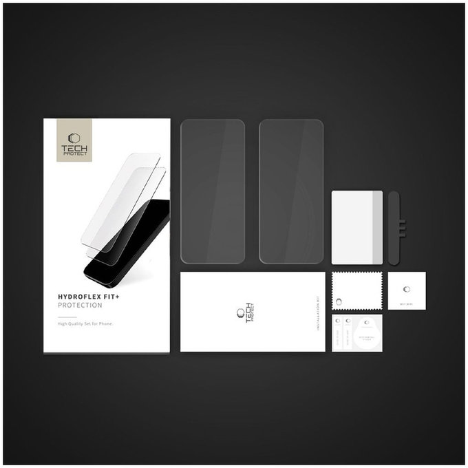 Pellicola idrogel Hydro Flex+ 2-PACK per Xiaomi Redmi Note 14 Pro 5G / 14 Pro+ Plus 5G / Poco X7 5G, trasparente, Tech-Protect