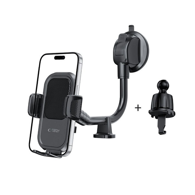Supporto auto V8 Universal Long Arm Dashboard & Windshield, nera, Tech-Protect