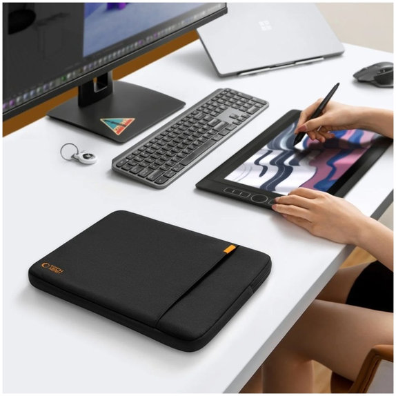 Custodia per laptop Defender 13-14, nera, Tech-Protect