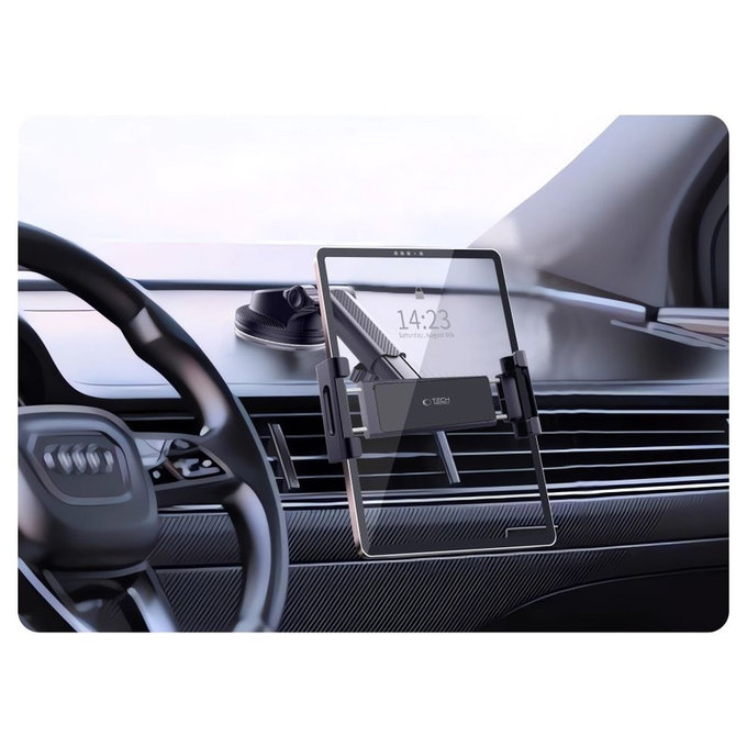 Supporto auto V4 Universal Windshield & Dashboard for Tablet, nera, Tech-Protect