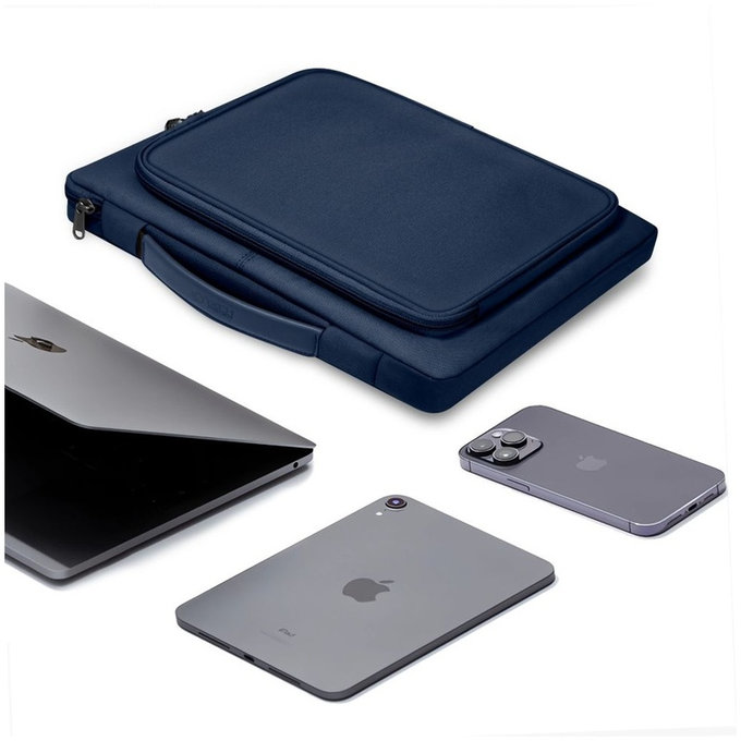 Custodia per laptop Basic Bag 15-16, Navy Blue, Tech-Protect