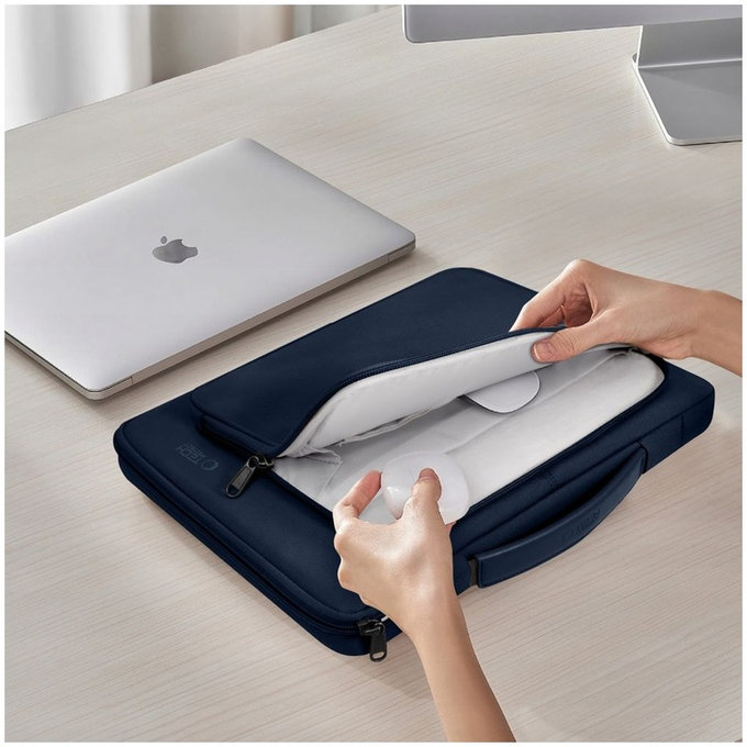 Custodia per laptop Basic Bag 15-16, Navy Blue, Tech-Protect