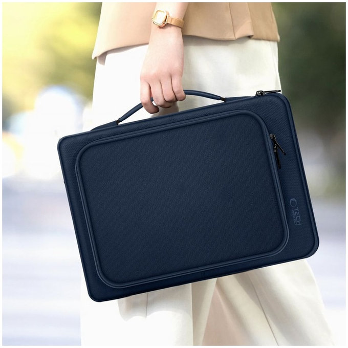 Custodia per laptop Basic Bag 15-16, Navy Blue, Tech-Protect