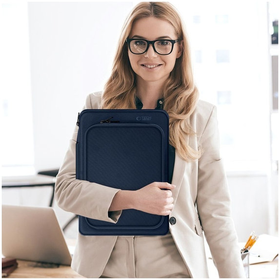Custodia per laptop Basic Bag 15-16, Navy Blue, Tech-Protect