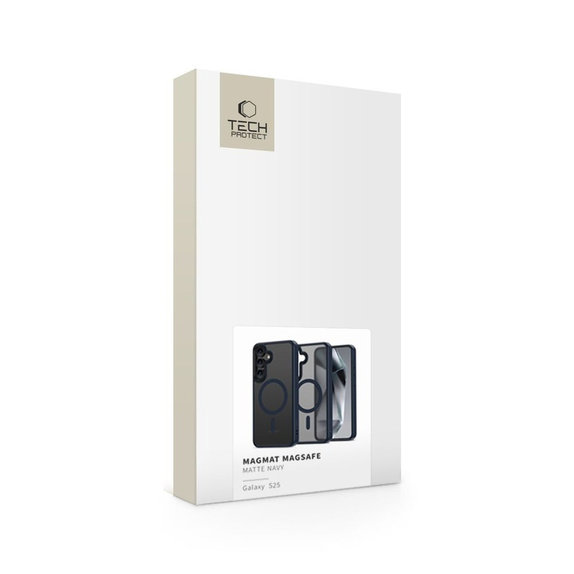 Custodia MagMat MagSafe per Samsung S25, Matte Navy, Tech-Protect