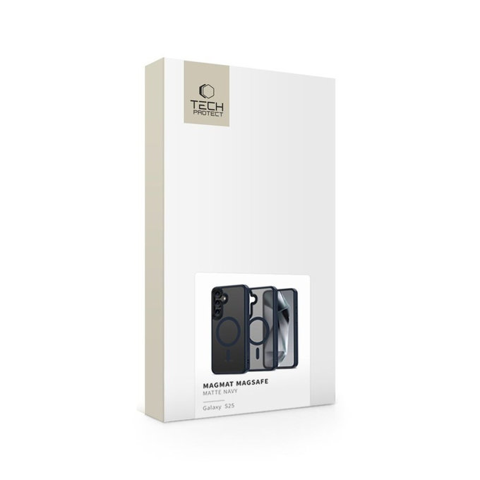 Custodia MagMat MagSafe per Samsung S25, Matte Navy, Tech-Protect