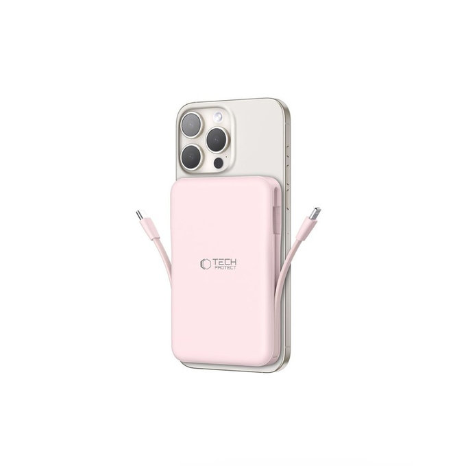 Power bank PB31 Lifemag MagSafe 10000mAh, rosa, Tech-Protect