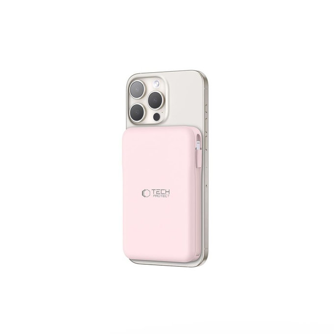 Power bank PB31 Lifemag MagSafe 10000mAh, rosa, Tech-Protect
