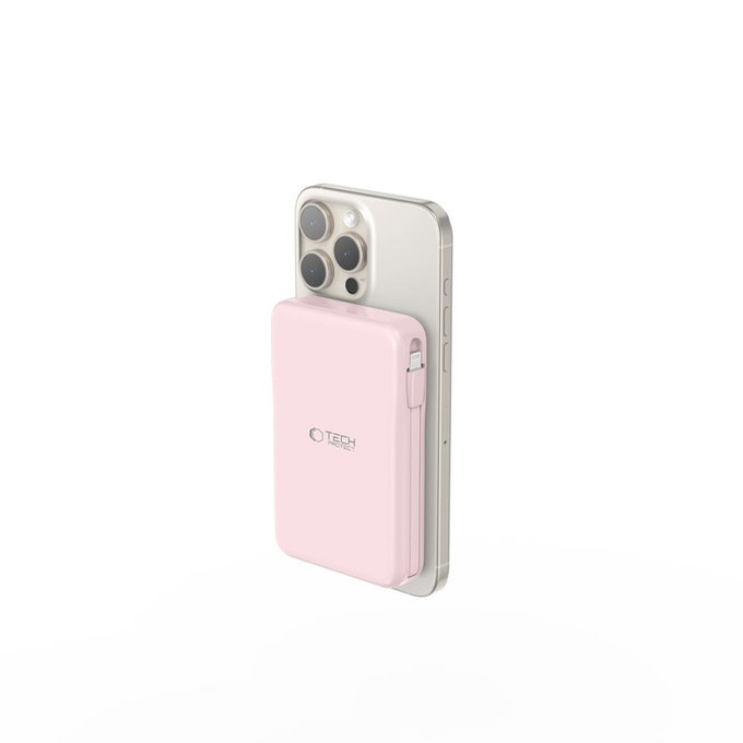 Power bank PB31 Lifemag MagSafe 10000mAh, rosa, Tech-Protect