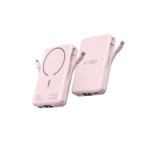 Power bank PB31 Lifemag MagSafe 10000mAh, rosa, Tech-Protect
