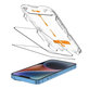 Vetro temperato Quick Set+ 2-PACK per iPhone 13 / 13 Pro / 14 / 16E / 17E, nera, Tech-Protect