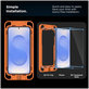 Vetro temperato Quick Set+ 2-PACK per Samsung S24 / S25, trasparente, Tech-Protect